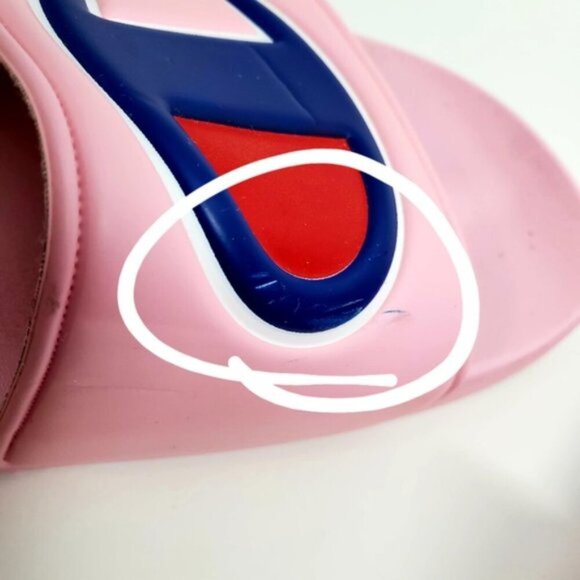 Champion Women 7 Pink Waterproof  Slip-on Flip Flops Sandel - Picture 4 of 10